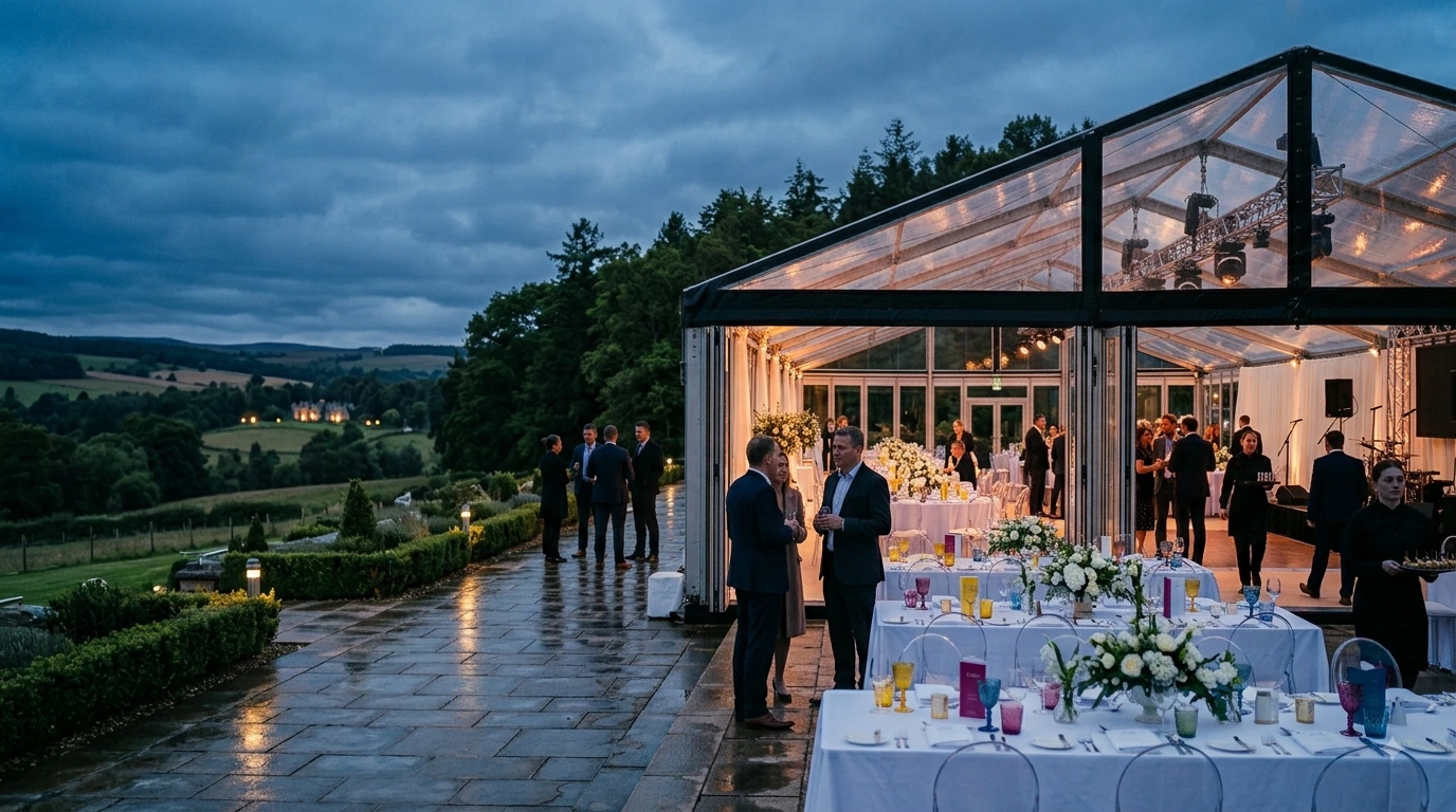 Corporate hospitality event at an Invergordon waterfront venue